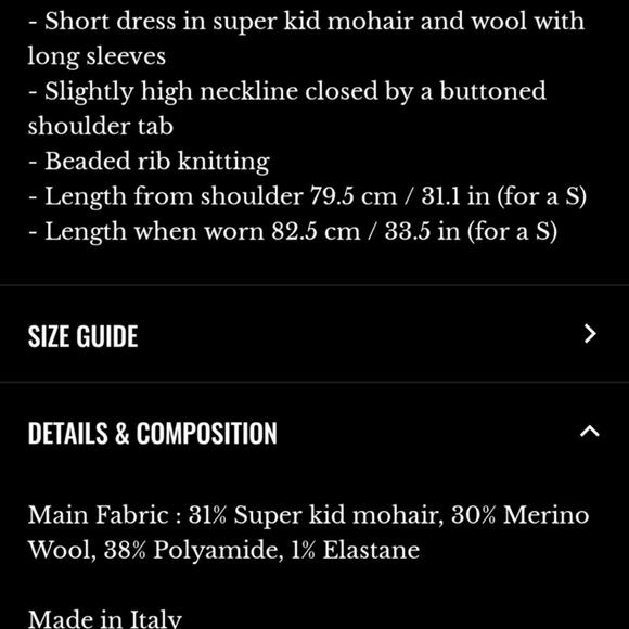 Sezane Sweater Dress Tessa Mini in Gold Black Striped - Picture 3 of 9